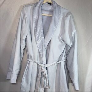Shimera Elegant Baby Blue Women's Long Shawl Collar Robe L